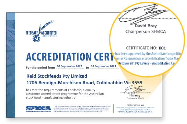 FeedSafe Certificate 001